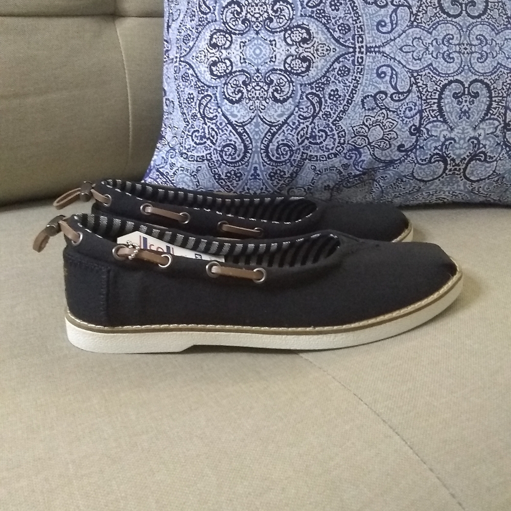Skechers BOBS Chill Luxe-Ballet Skimmer shoes black NWOT - Picture 8 of 9